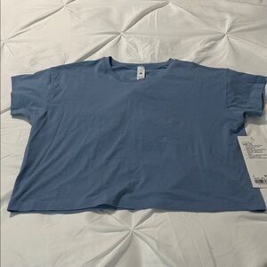 Blue Cropped T-Shirt